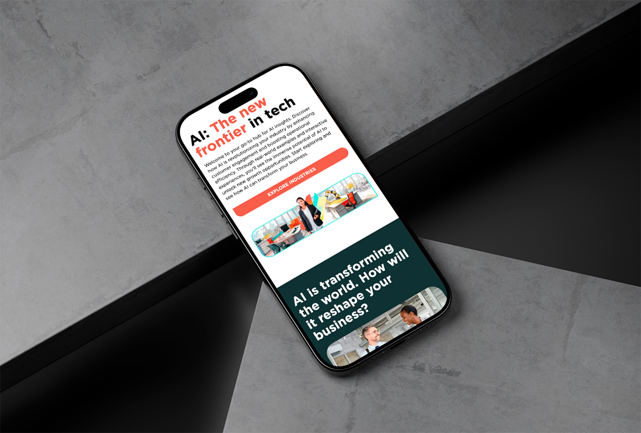 AI Framework displayed on an iPhone 16