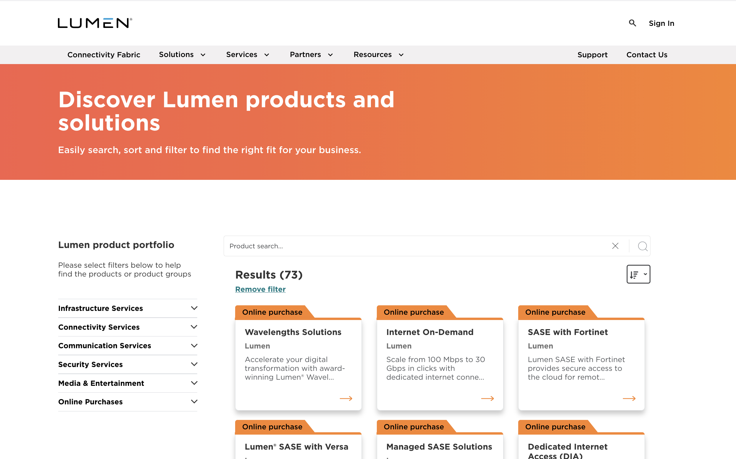 Product Finder tool displayed on an iPad held in hand