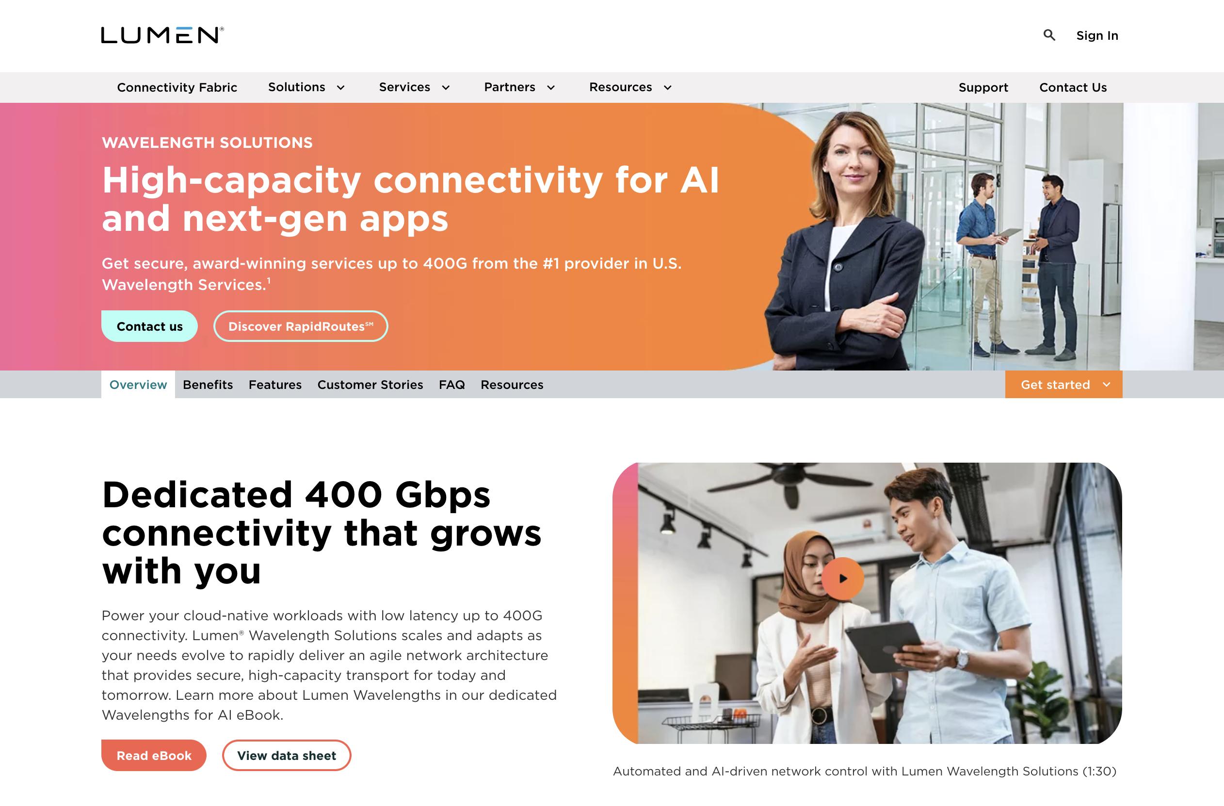 Tablet responsive view